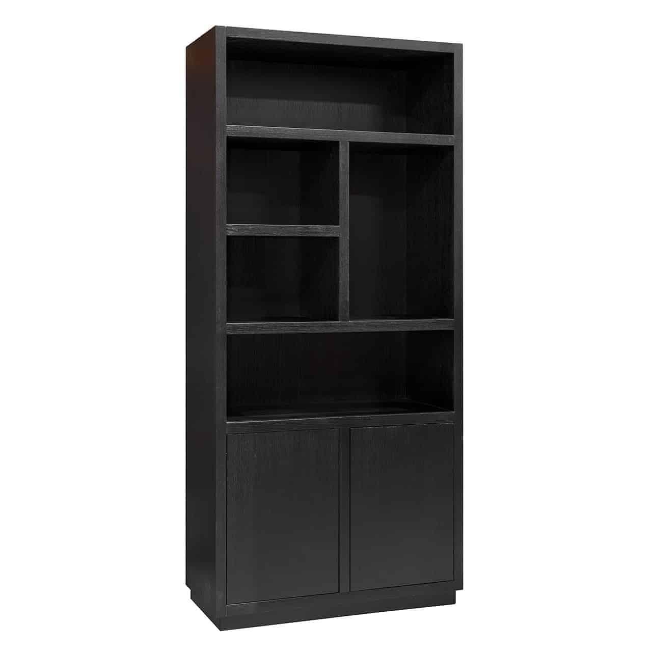 Richmond Interiors 2-türiger Bücherschrank Oakura | schwarz