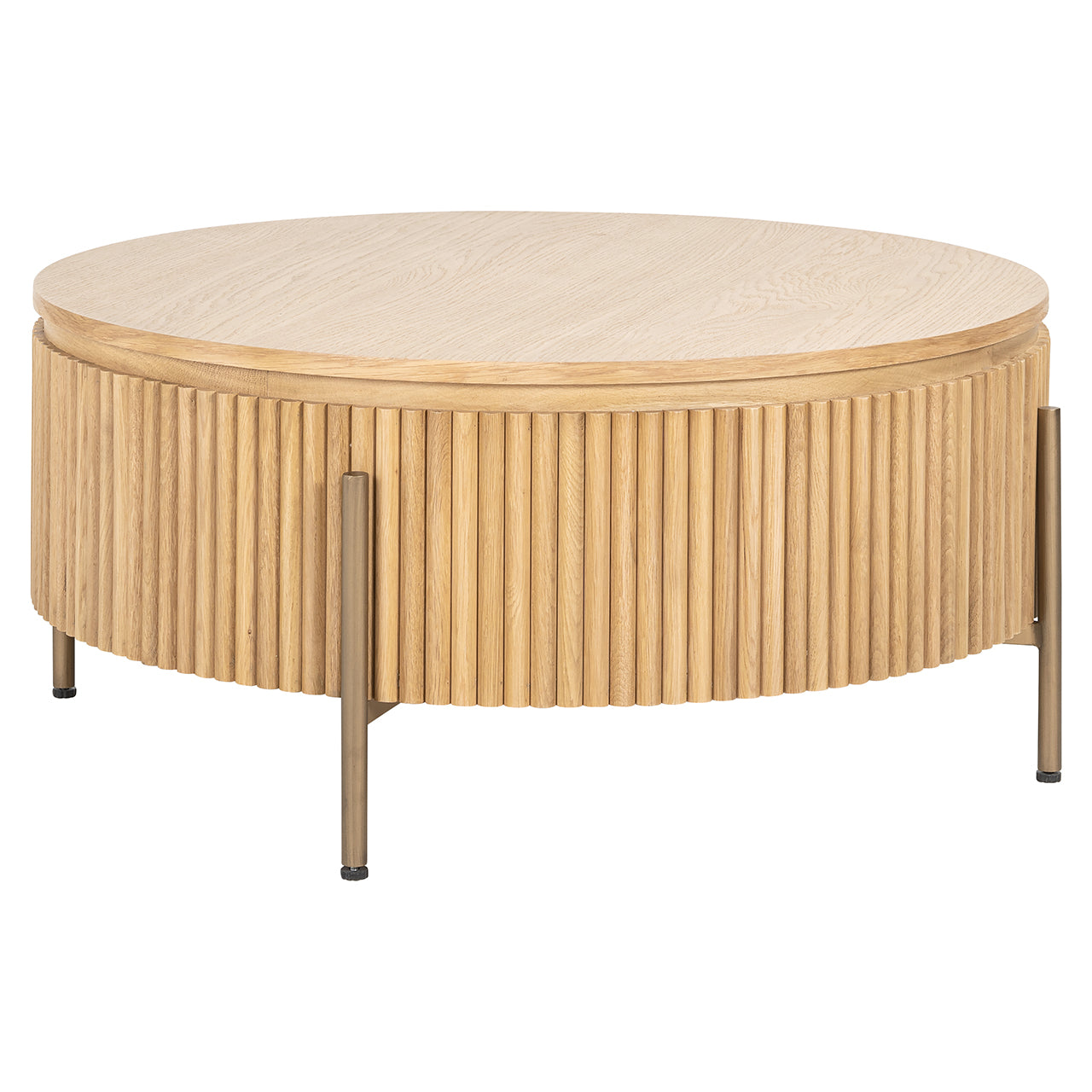 Richmond InteriorsRound coffee table Belfort ø 90 cm | Natural oak