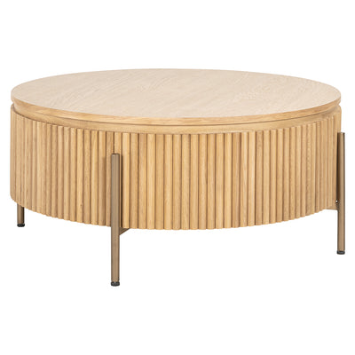 Richmond InteriorsRound coffee table Belfort ø 90 cm | Natural oak