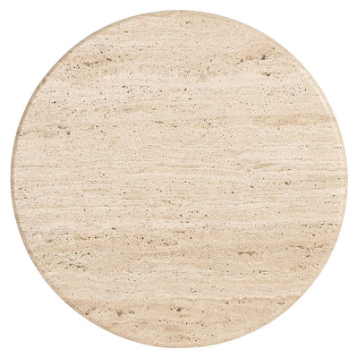 Richmond Interiors Round Travertine Side Table Douglas | ø 50 cm