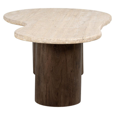 Richmond Interiors Oval Travertine Coffee Table Douglas | 120x70 cm