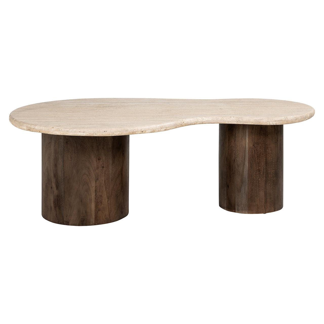 Richmond Interiors Oval Travertine Coffee Table Douglas | 120x70 cm