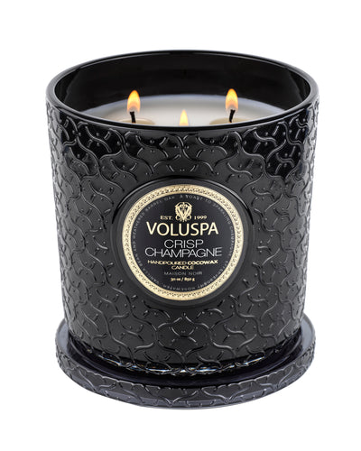 Voluspa 3-Docht Duftkerze Crisp Champagne | Luxe Candle