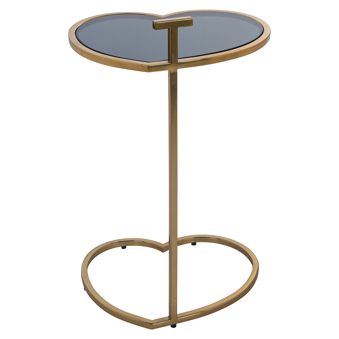 Richmond Interiors Side Table Love Heart | gold