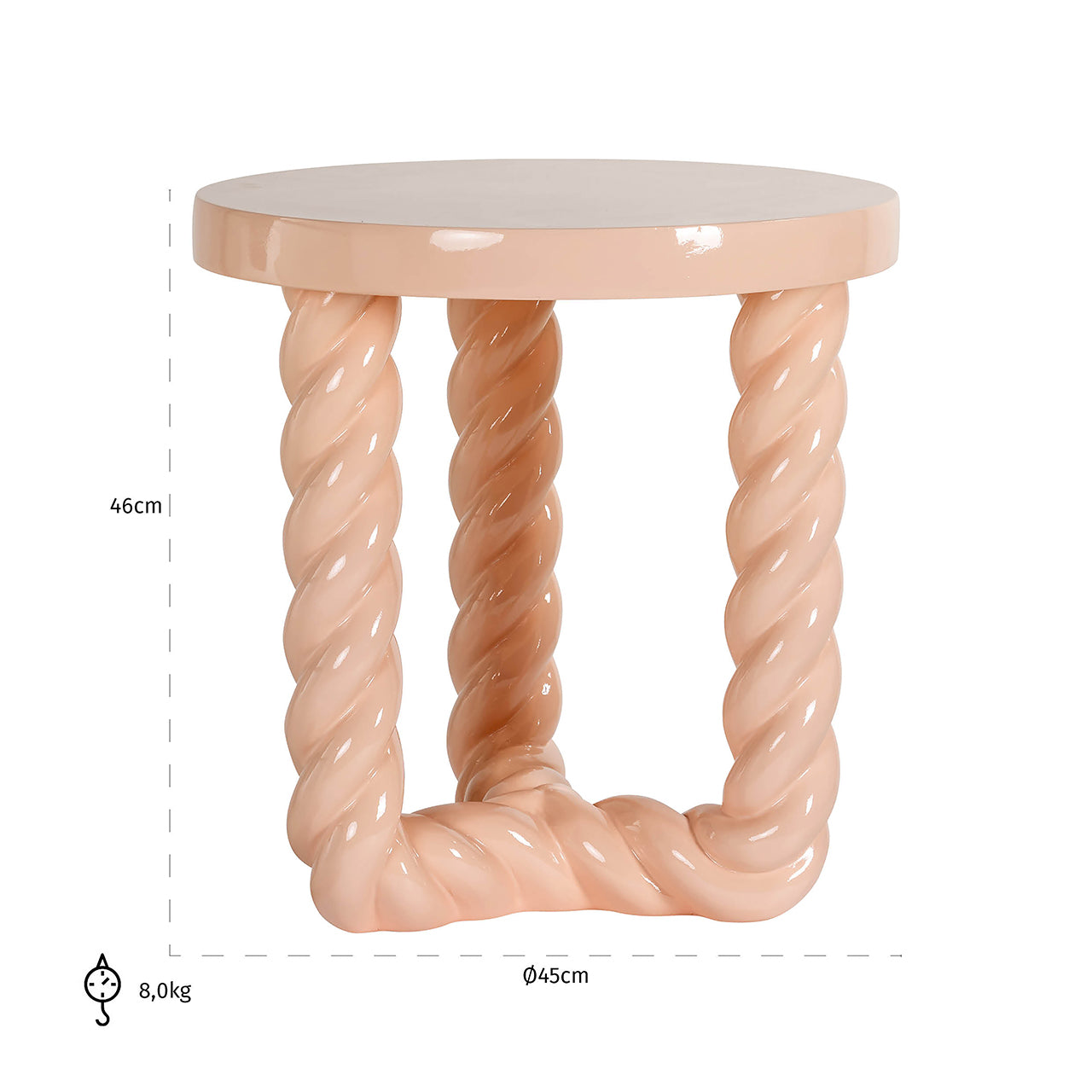 Richmond InteriorsRosly Side Table | Pink