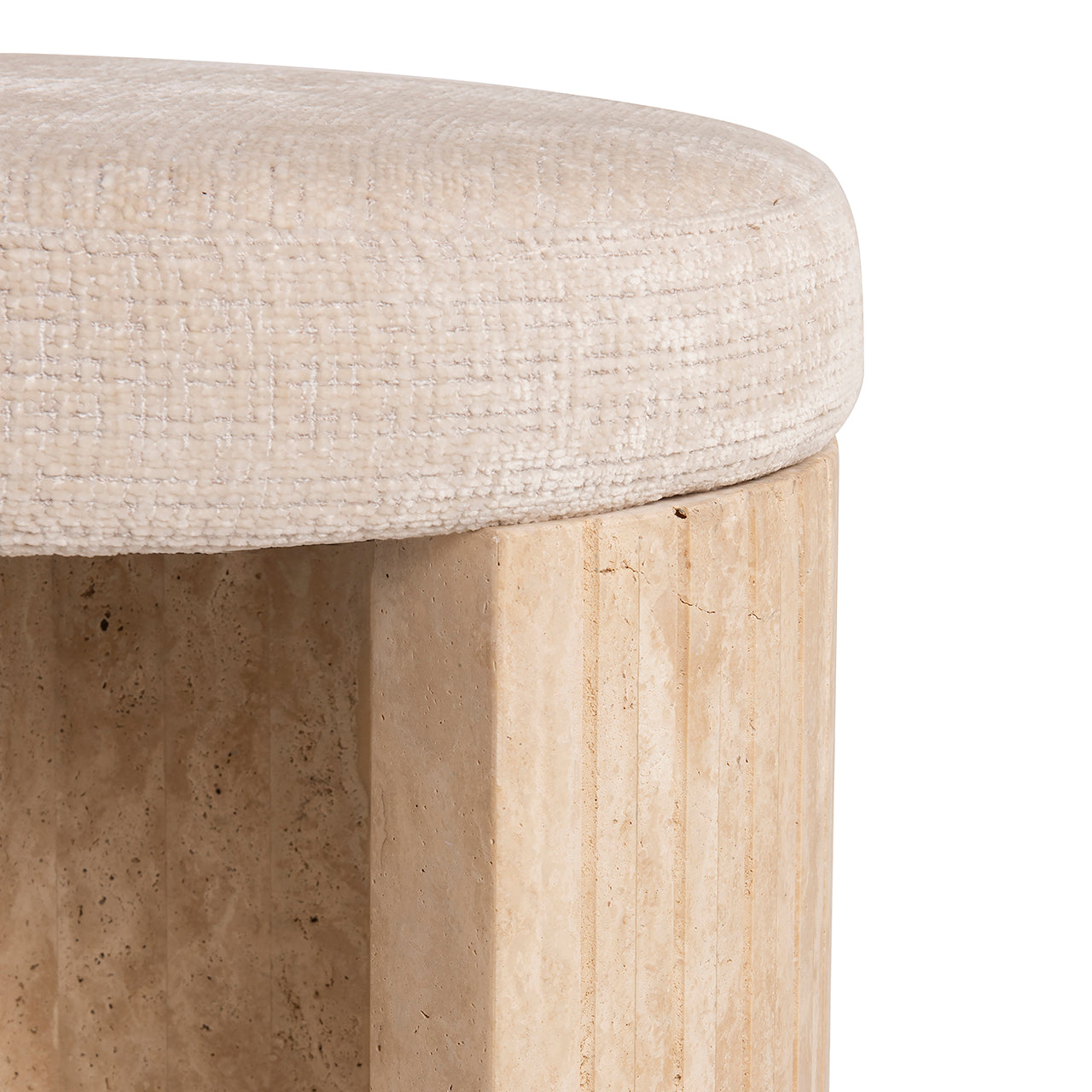 Richmond Interiors Travertine-Hocker Gallice