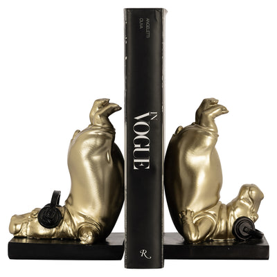 Richmond InteriorsSet of 2 bookends Hippo