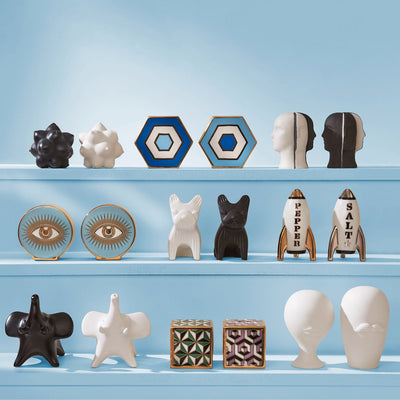 salt and pepper shaker set collection - styled view front