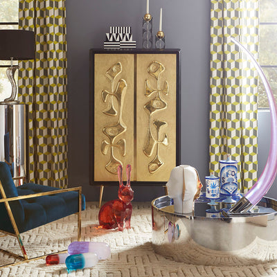 Jonathan Adler Op Art Lacquer Aufbewahrungsbox mit Deckel | Small