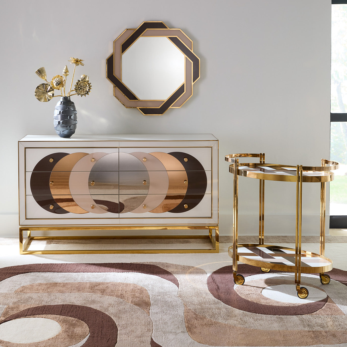 Jonathan Adler Runder Spiegel Chambeige