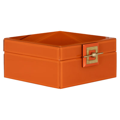 Richmond Interiors Schmuckkästchen Aufbewahrungsbox Bodine orange | groß