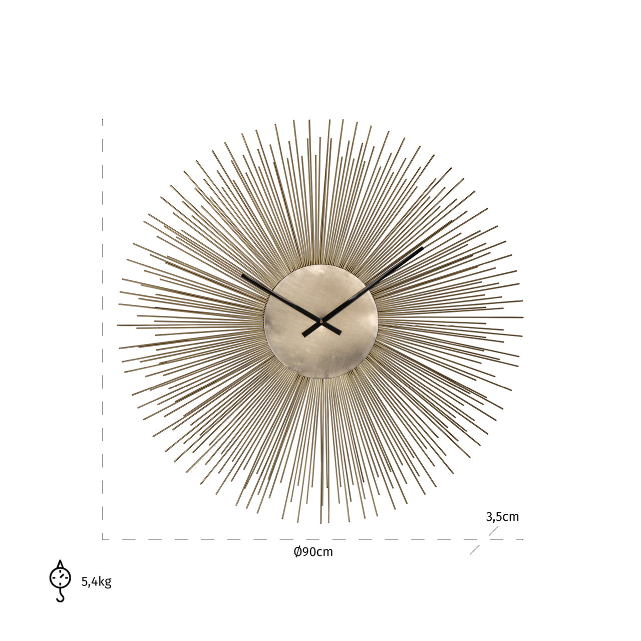 Richmond Interiors runde Wanduhr Chasin