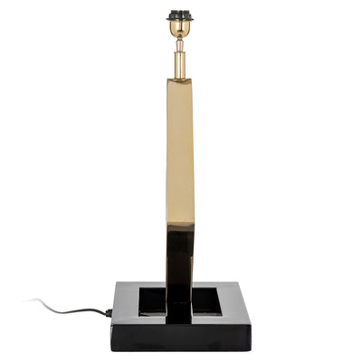 Richmond Interiors Tischlampe Fea | Schwarz-Gold