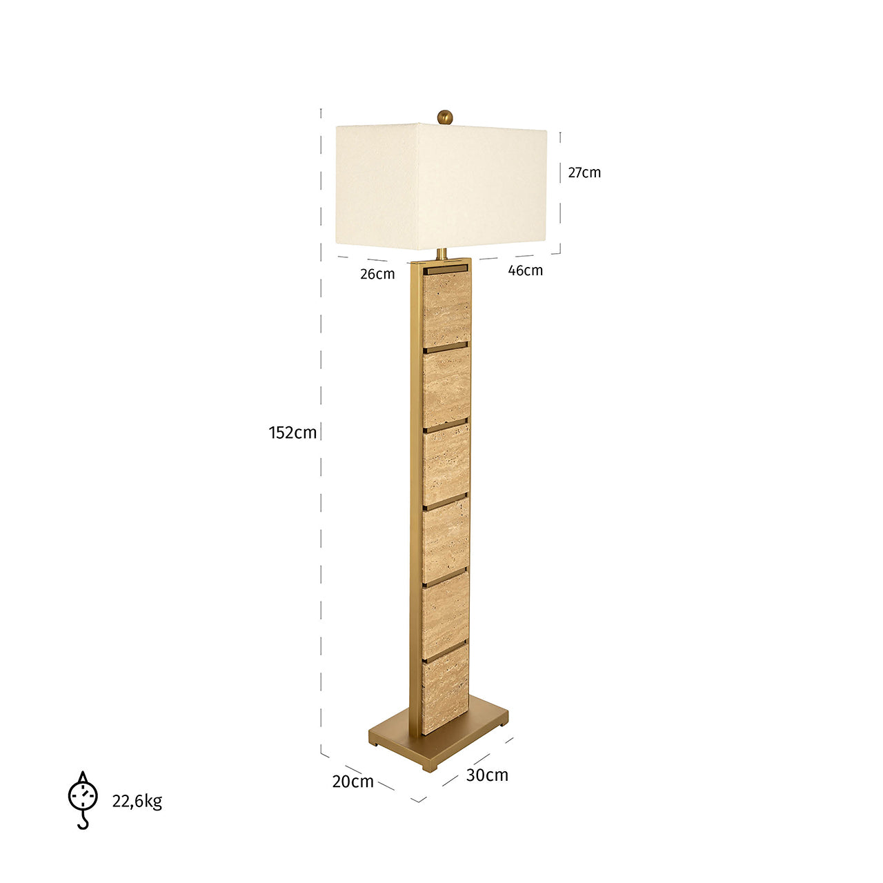 Richmond InteriorsFloor lamp Meyra