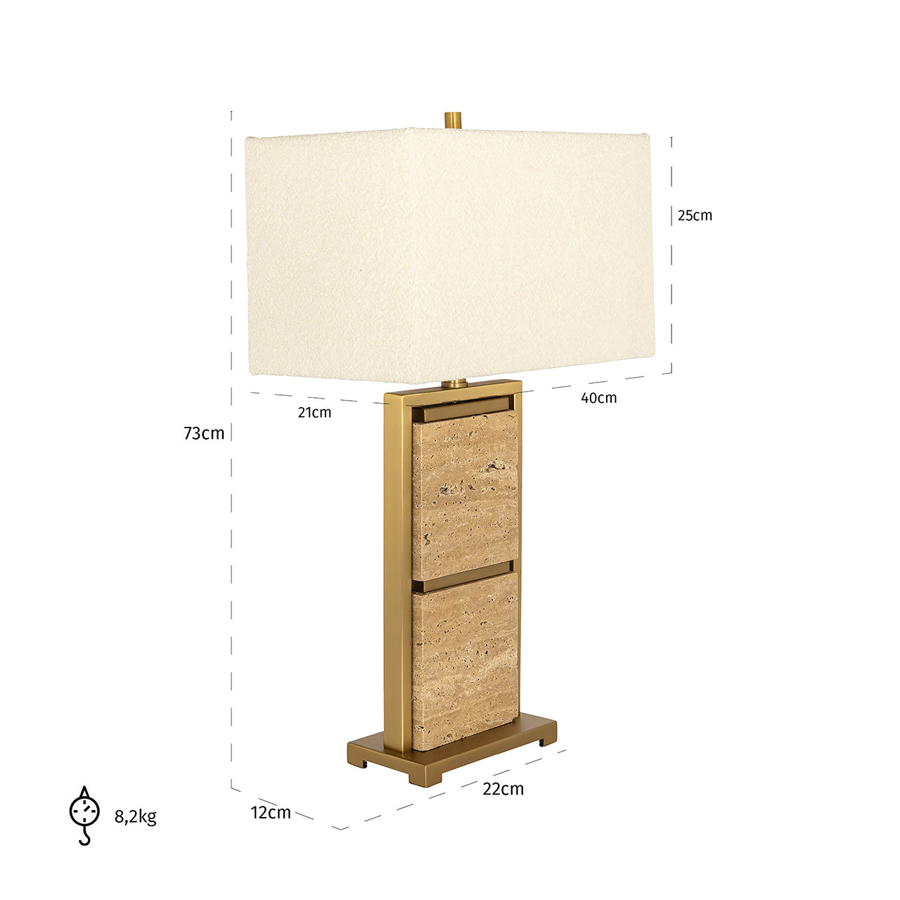 Richmond InteriorsMarble table lamp Meyra