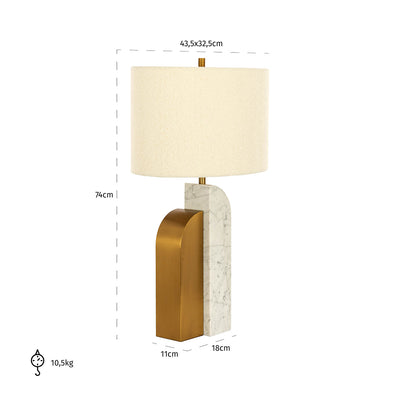 Richmond InteriorsMarble table lamp Liliana