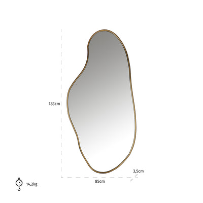 Richmond Interiors Alton Mirror | Brushed Gold