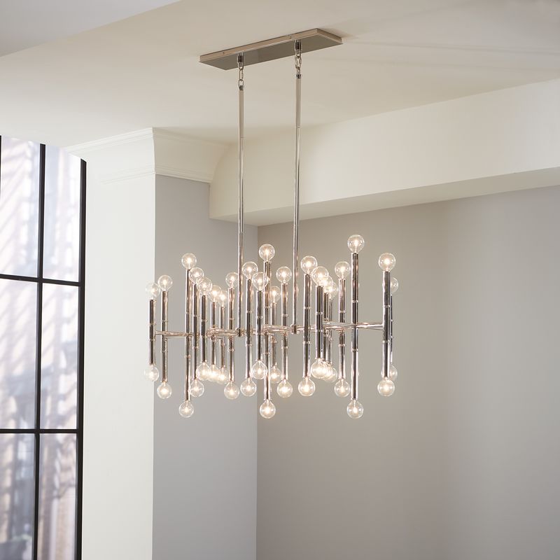 Jonathan Adler 42-flammiger Chandelier Deckenleuchter Meurice | Silber