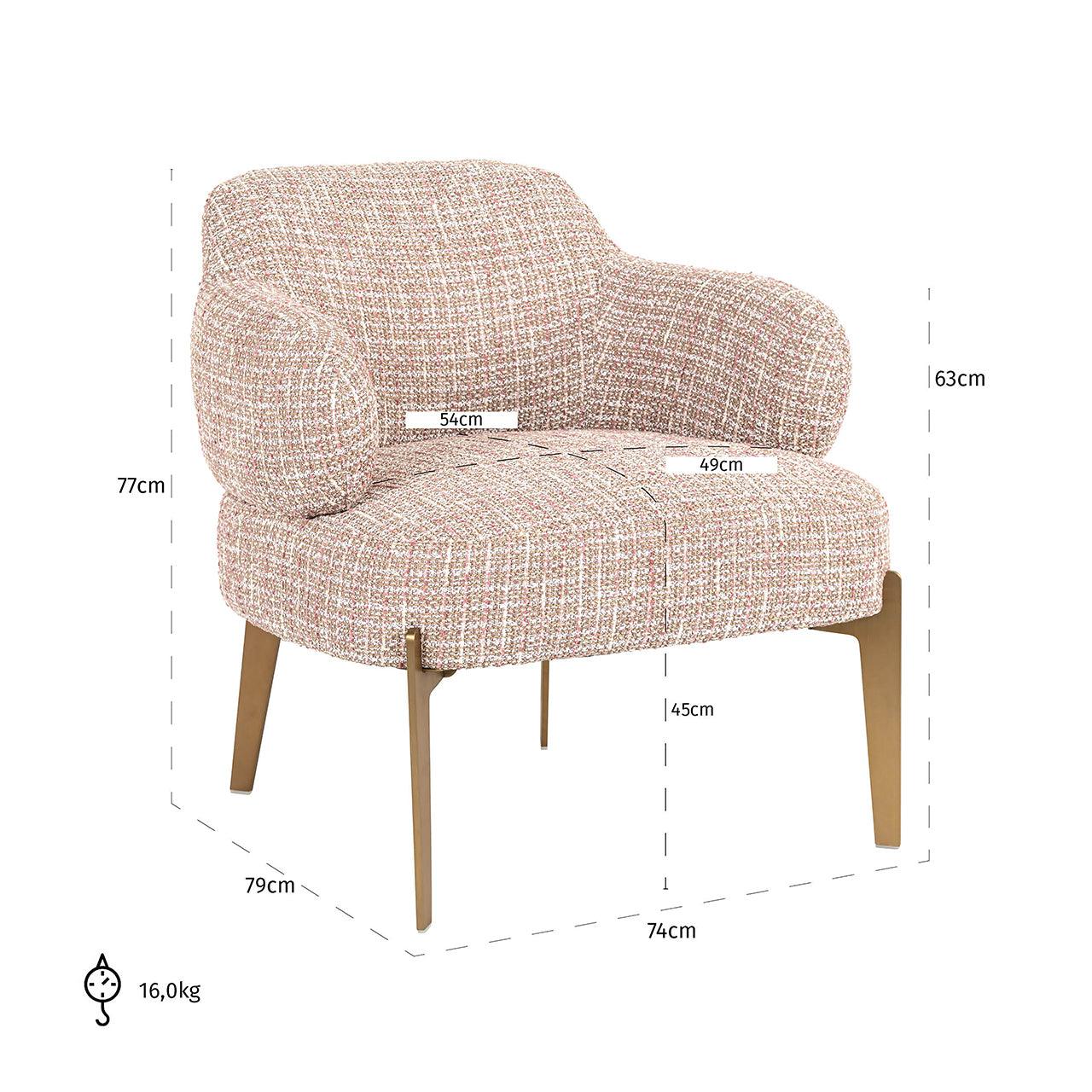 Richmond Interiors Sessel Venus | rose