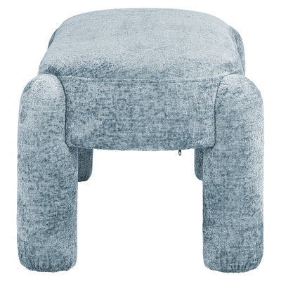 Richmond Interiors Chenille-Sitzbank Holly | hellblau