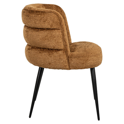 Richmond Interiors Chenille-Esszimmerstuhl Stella | cognac