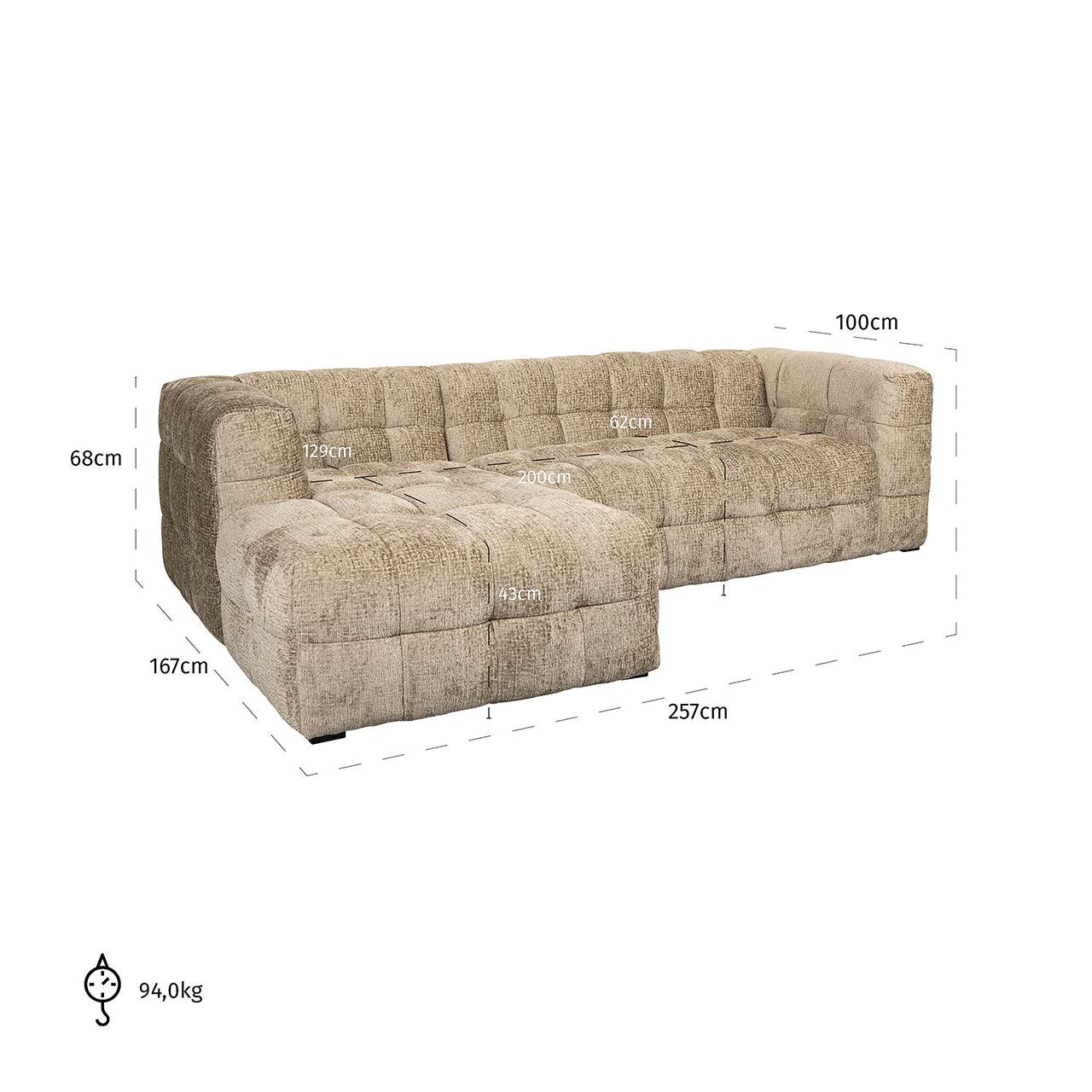 Richmond Interiors Ecksofa Merrol mit Lounge links | desert