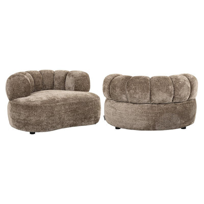 Richmond Interiors Chenille-Loungesessel Penelope | stone