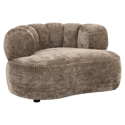 Richmond Interiors Chenille-Loungesessel Penelope | stone