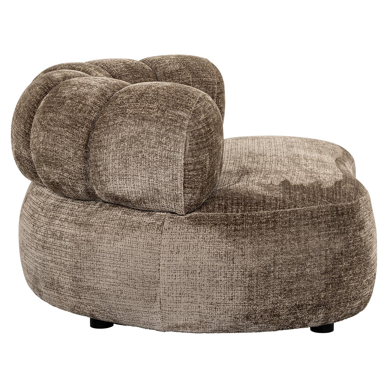 Richmond Interiors Chenille-Loungesessel Penelope | stone