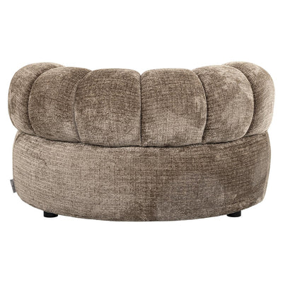 Richmond Interiors Chenille-Loungesessel Penelope | stone