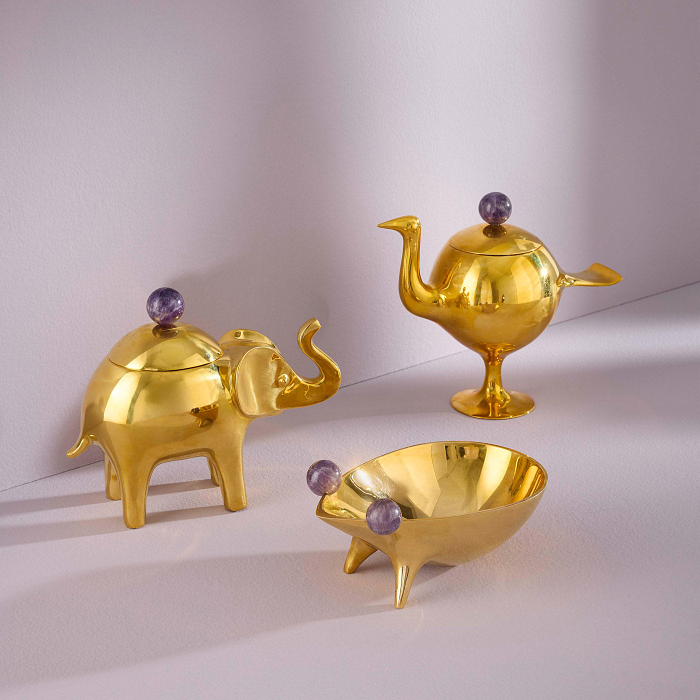 Jonathan Adler Brass Elephant Aufbewahrungsdose | Messing