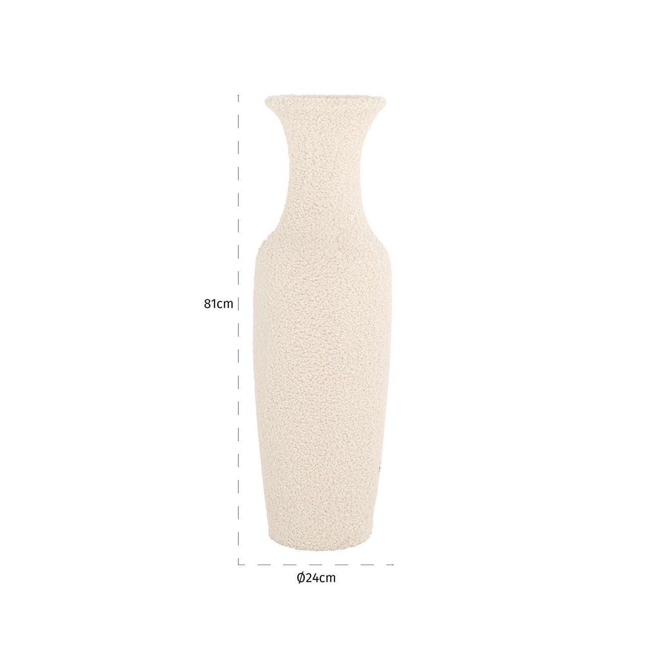 Richmond Interiors Bodenvase Fluffy | H 82 cm