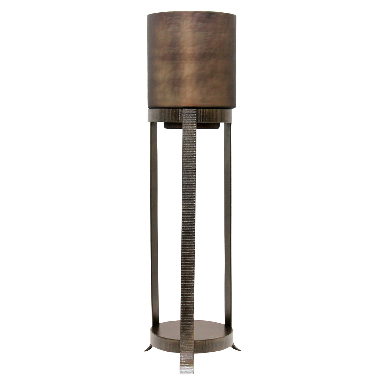 Richmond Interiors großes Windlicht Mione bronze | H 84 cm