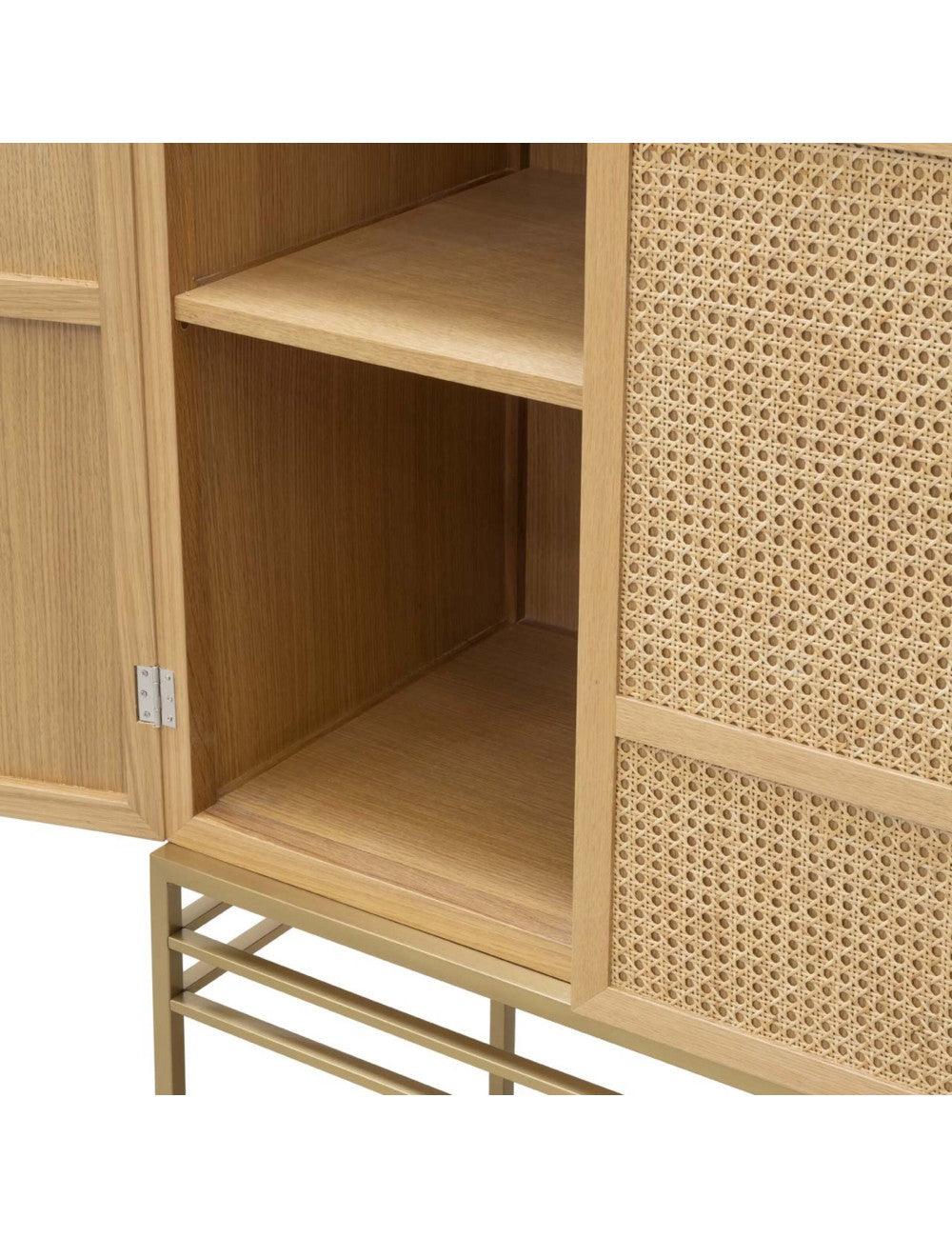 Abhika Abhika Schrank St. Martin mit Wiener Geflecht Codeso Living