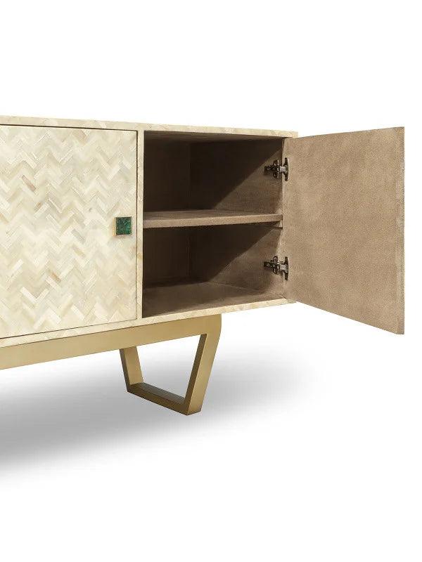 Abhika Abhika Sideboard Bonnie Ivory | 221x45 cm Codeso Living