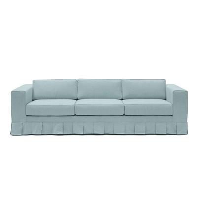 Abhika Abhika Sofa Gothit Balza aus weicher Wolle Azurblau | 265 cm Codeso Living