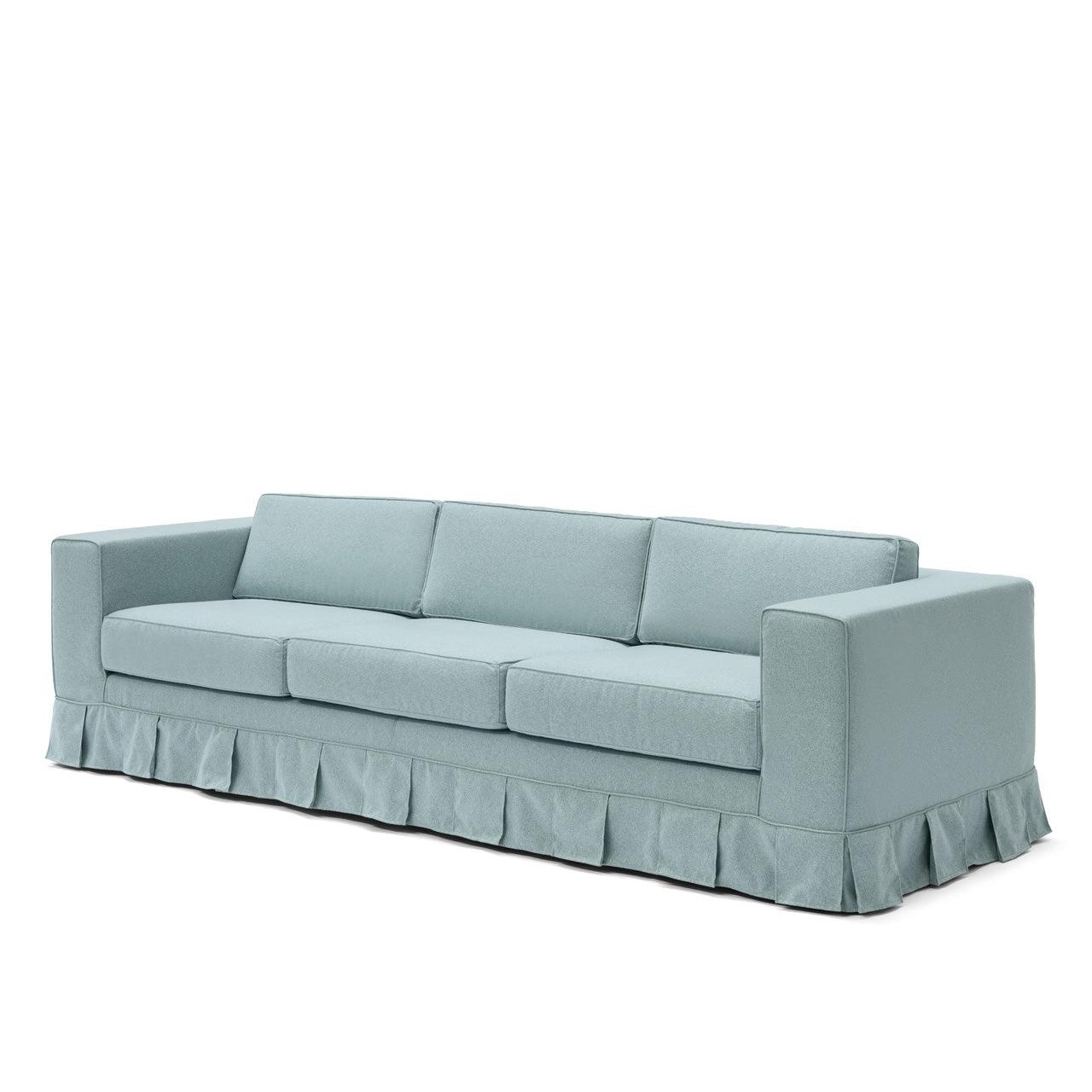 Abhika Abhika Sofa Gothit Balza aus weicher Wolle Azurblau | 265 cm Codeso Living