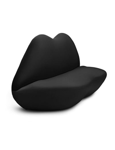 Abhika Sofa Kissy in Lippenform | Schwarz