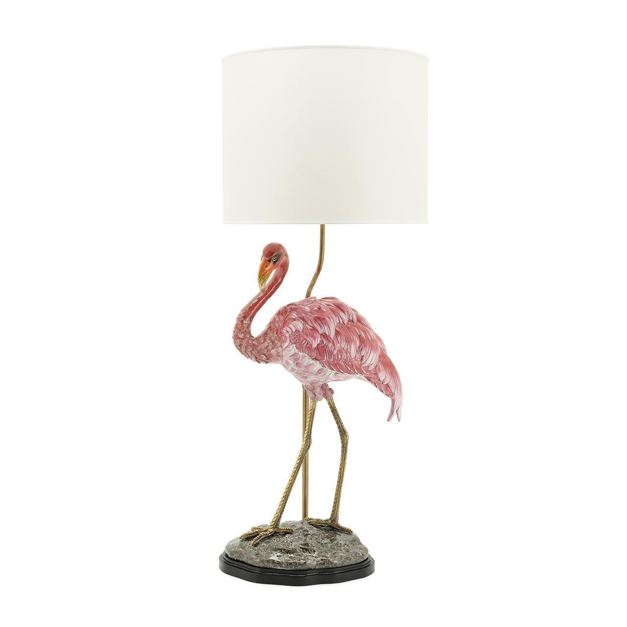 Abhika Tischlampe Flamingo Ivory | H 96 cm