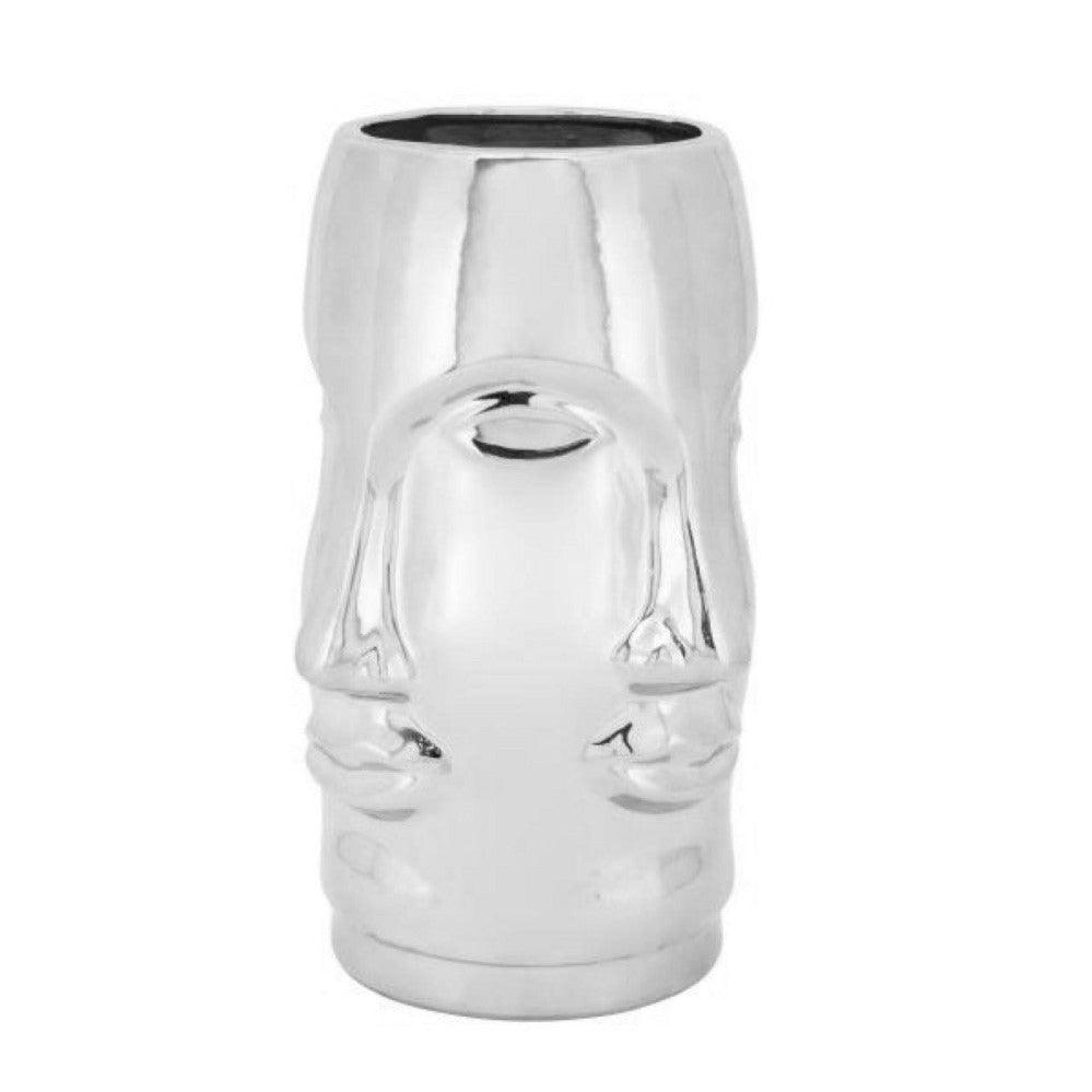 Abhika Vase Ming Face Silber | H 32 cm