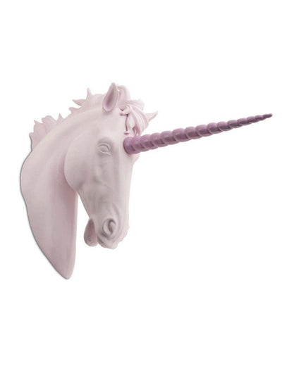 Abhika Wanddeko Skulptur Einhorn Kopf | Rosa