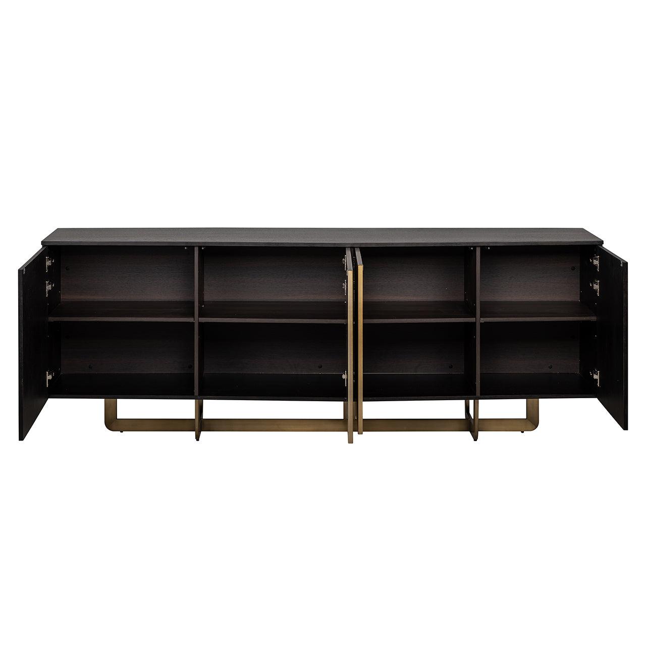 Alexander Jones Sideboard Dax 4-türig | brushed gold