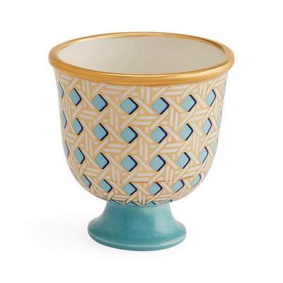 Jonathan Adler Schüssel Basketweave Pedestal Bowl