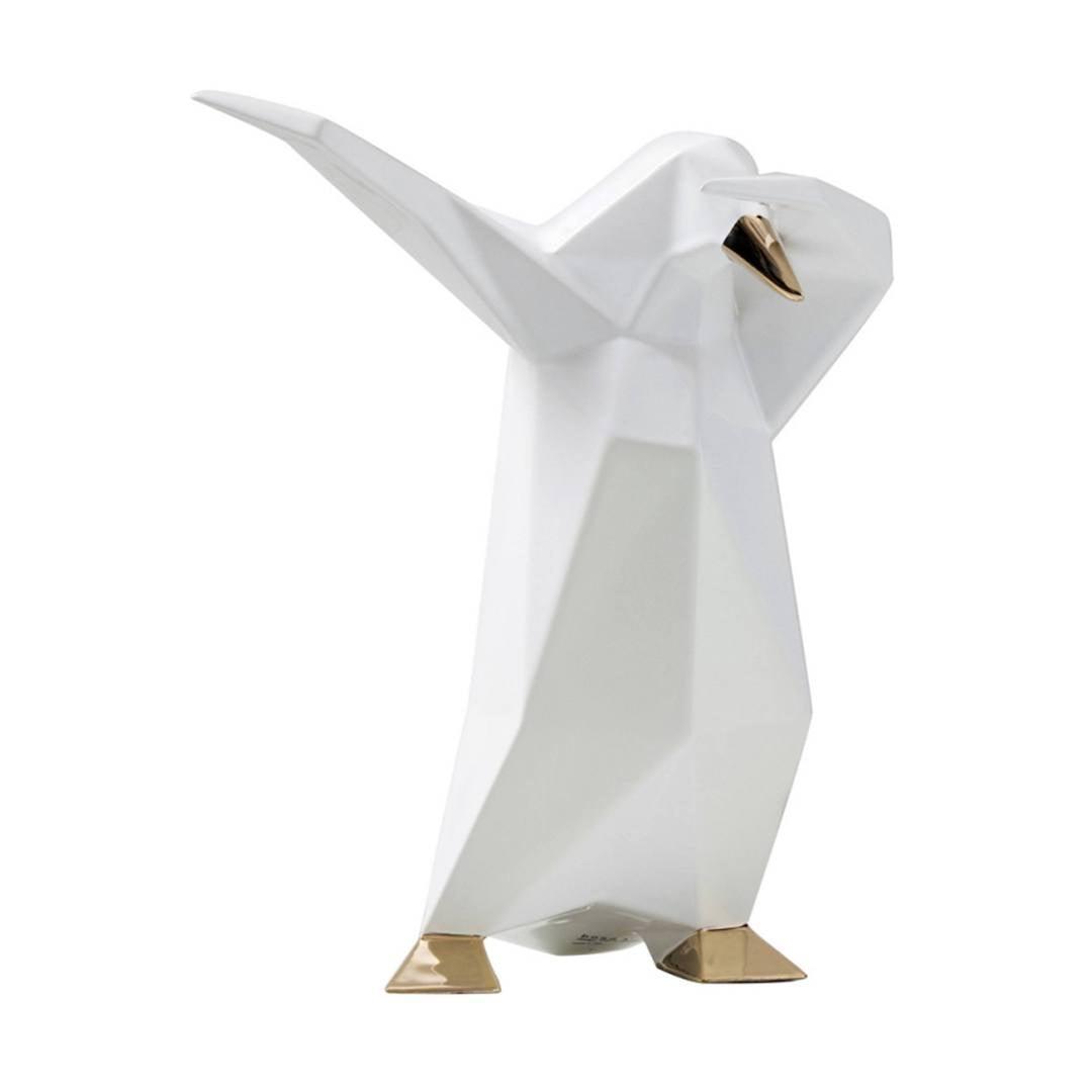 Bosa Dab Pinguin | Glossy White & Gold