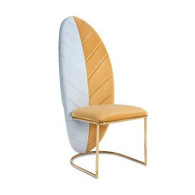 Abhika velvet dining chair Garda Leaf