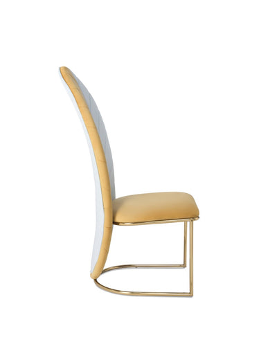 Abhika velvet dining chair Garda Leaf