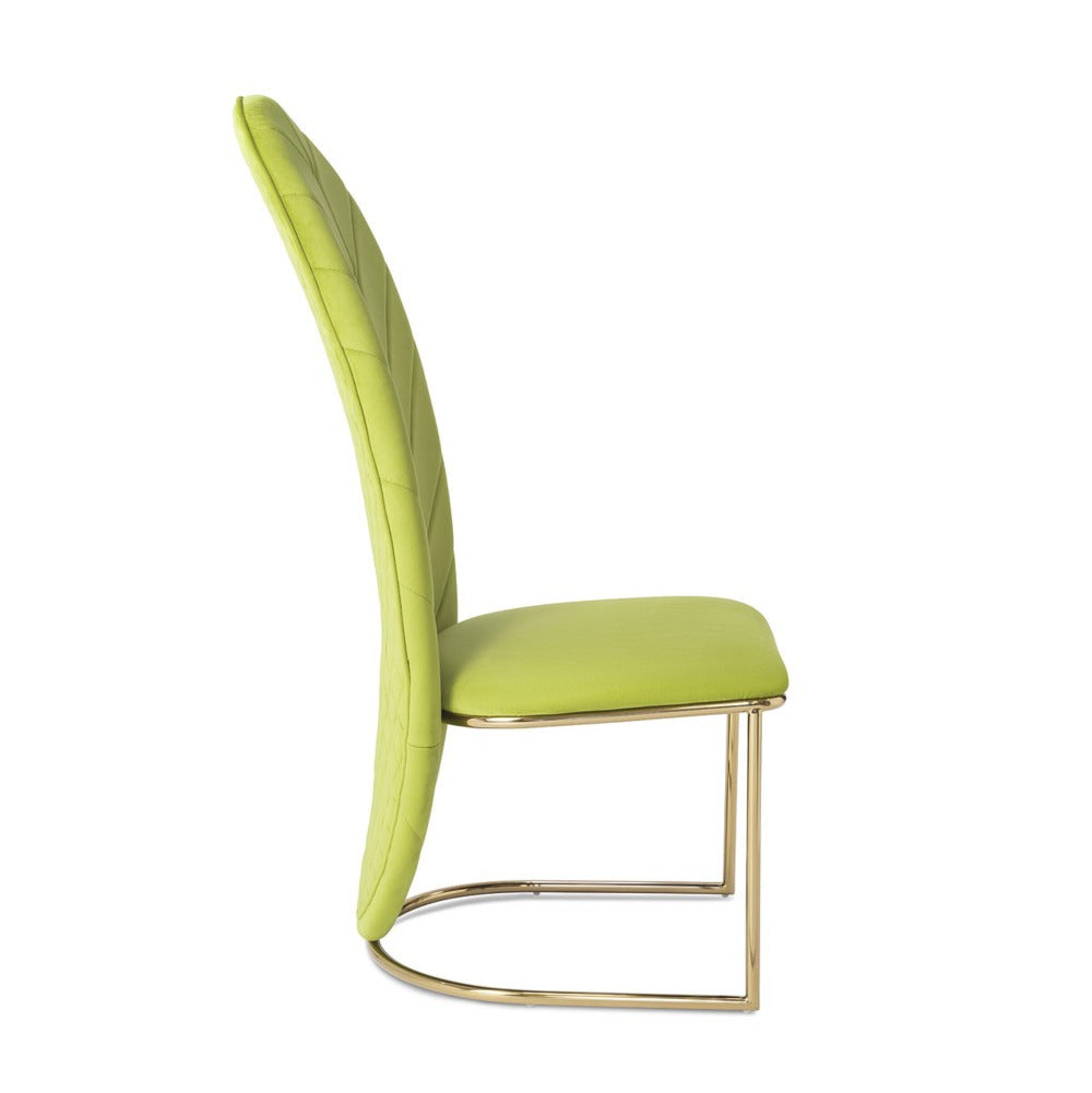 Abhika velvet dining chair Garda Leaf