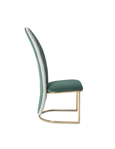 Abhika velvet dining chair Garda Leaf