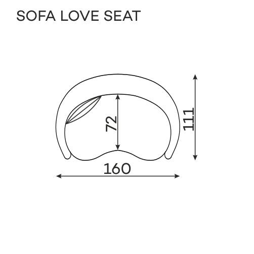 Codeso Living Sofa Charlotte (2-Sitzer) Codeso Living