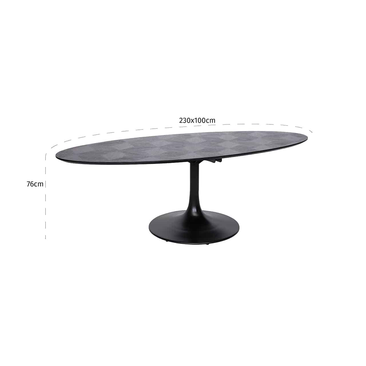 Richmond Interiors Oval dining table Blax | 250x120 cm